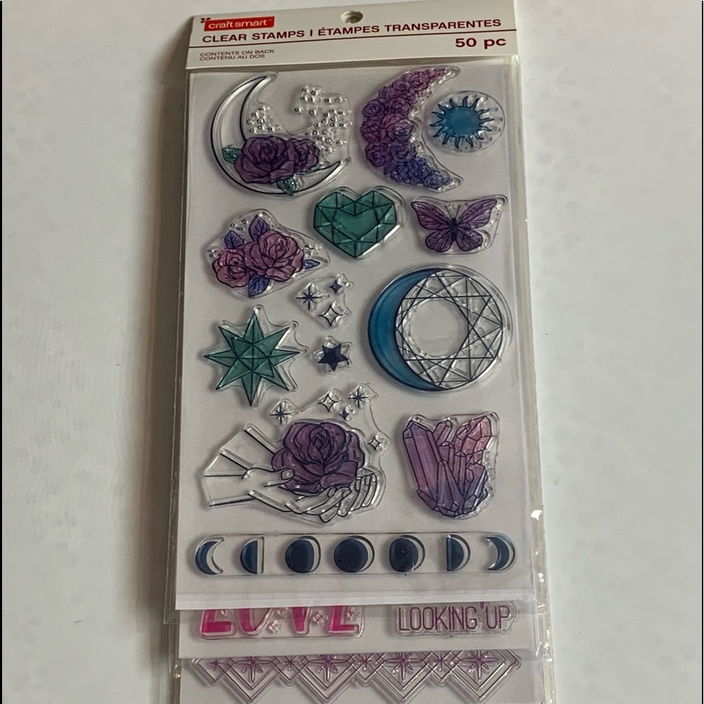 Craft Smart clear stamps- 50 stamps